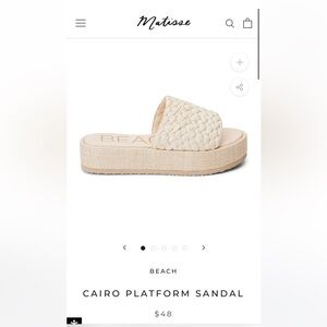 Mattise Beach CAIRO PLATFORM SANDAL